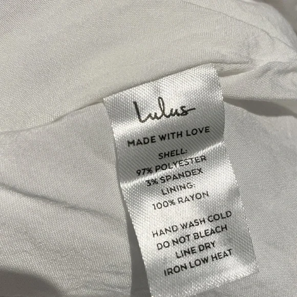 EUC Lulu’s City Strolls White Gingham Backless Twist-Front Midi Dress M​​​ - Picture 4 of 10